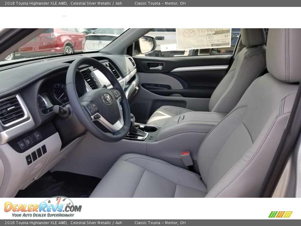 2018 Toyota Highlander XLE AWD Celestial Silver Metallic / Ash Photo #3