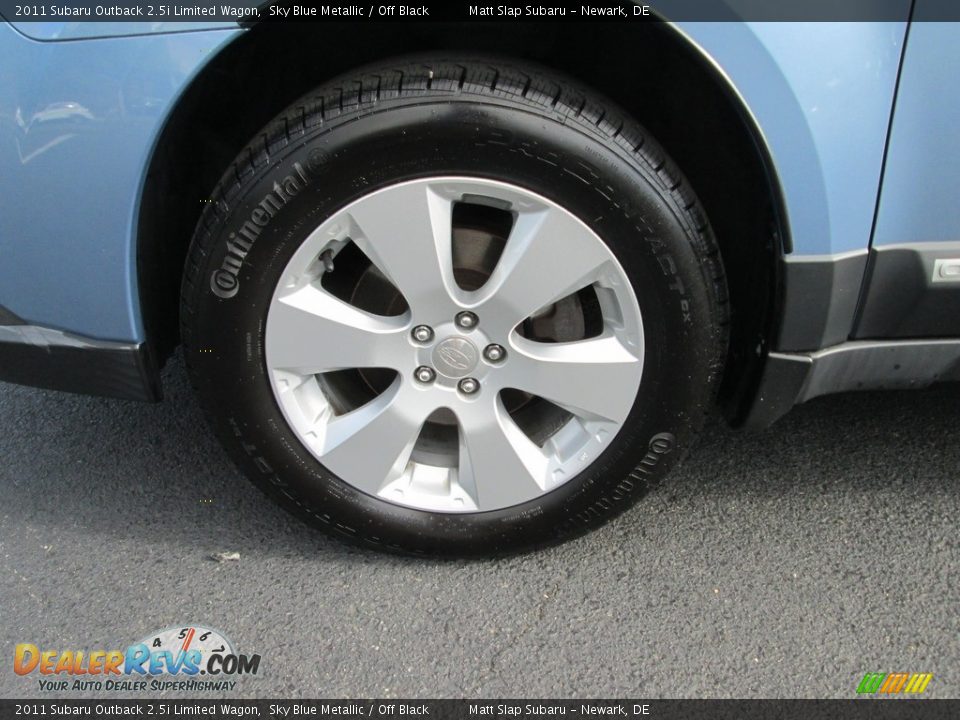2011 Subaru Outback 2.5i Limited Wagon Sky Blue Metallic / Off Black Photo #23