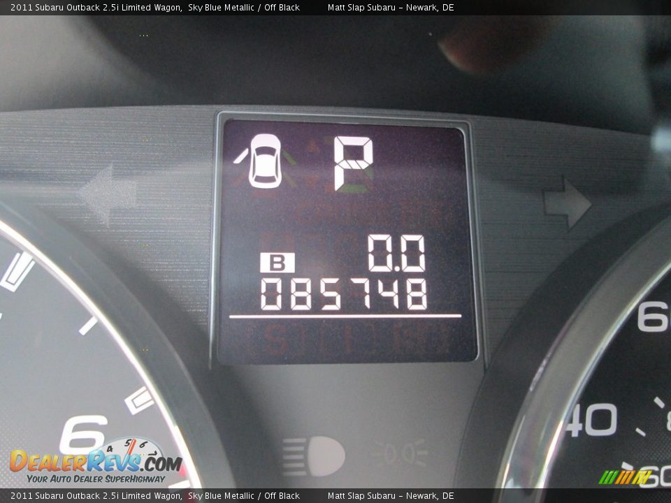 2011 Subaru Outback 2.5i Limited Wagon Sky Blue Metallic / Off Black Photo #29