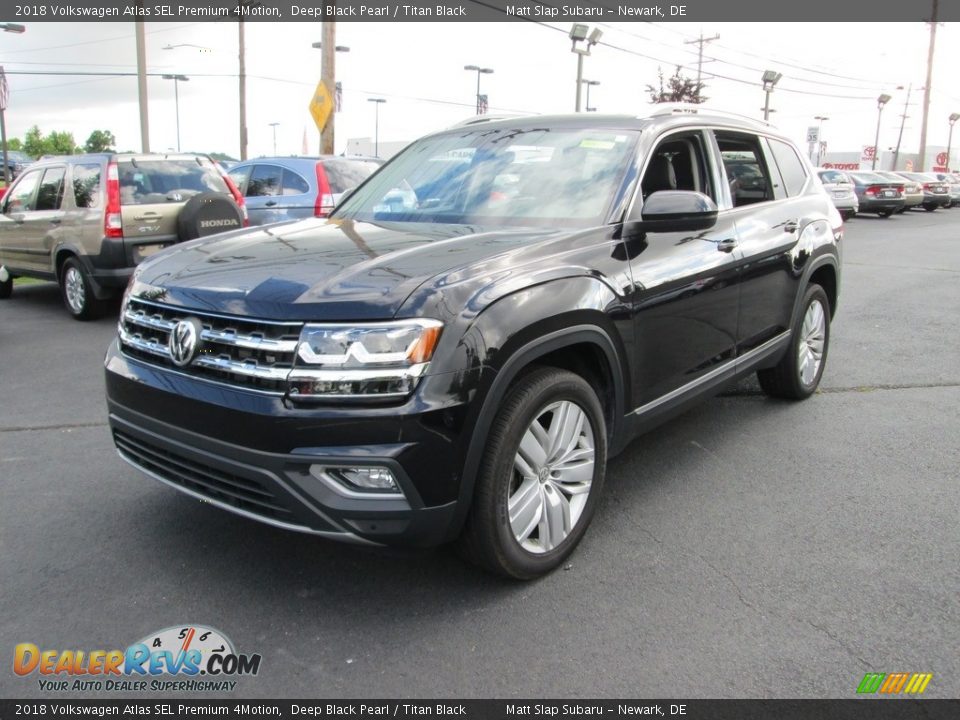 2018 Volkswagen Atlas SEL Premium 4Motion Deep Black Pearl / Titan Black Photo #2