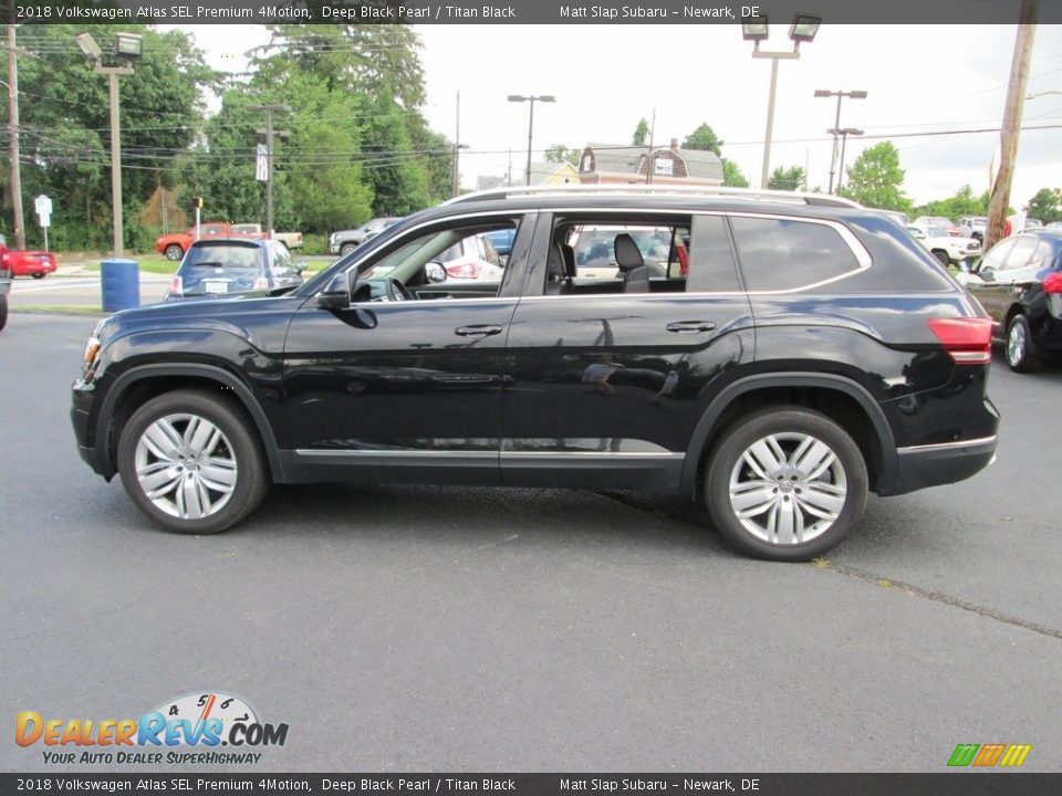 2018 Volkswagen Atlas SEL Premium 4Motion Deep Black Pearl / Titan Black Photo #9