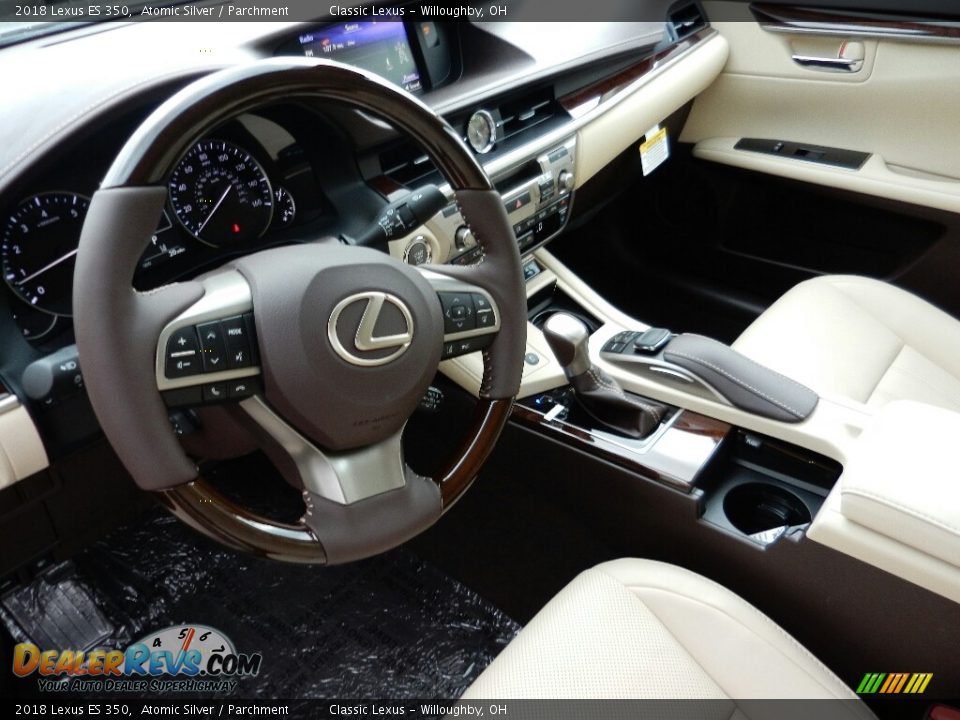 2018 Lexus ES 350 Atomic Silver / Parchment Photo #2