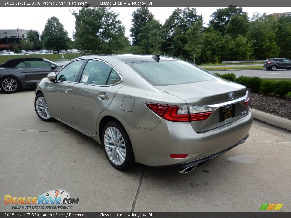2018 Lexus ES 350 Atomic Silver / Parchment Photo #5