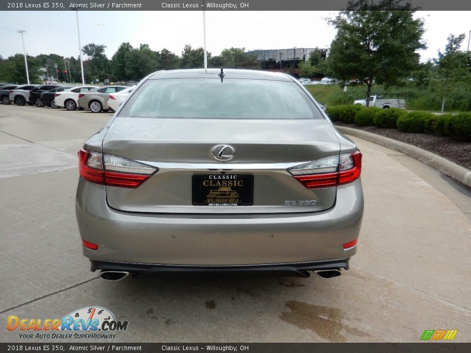 2018 Lexus ES 350 Atomic Silver / Parchment Photo #6
