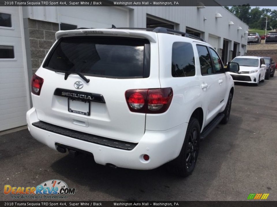 2018 Toyota Sequoia TRD Sport 4x4 Super White / Black Photo #2