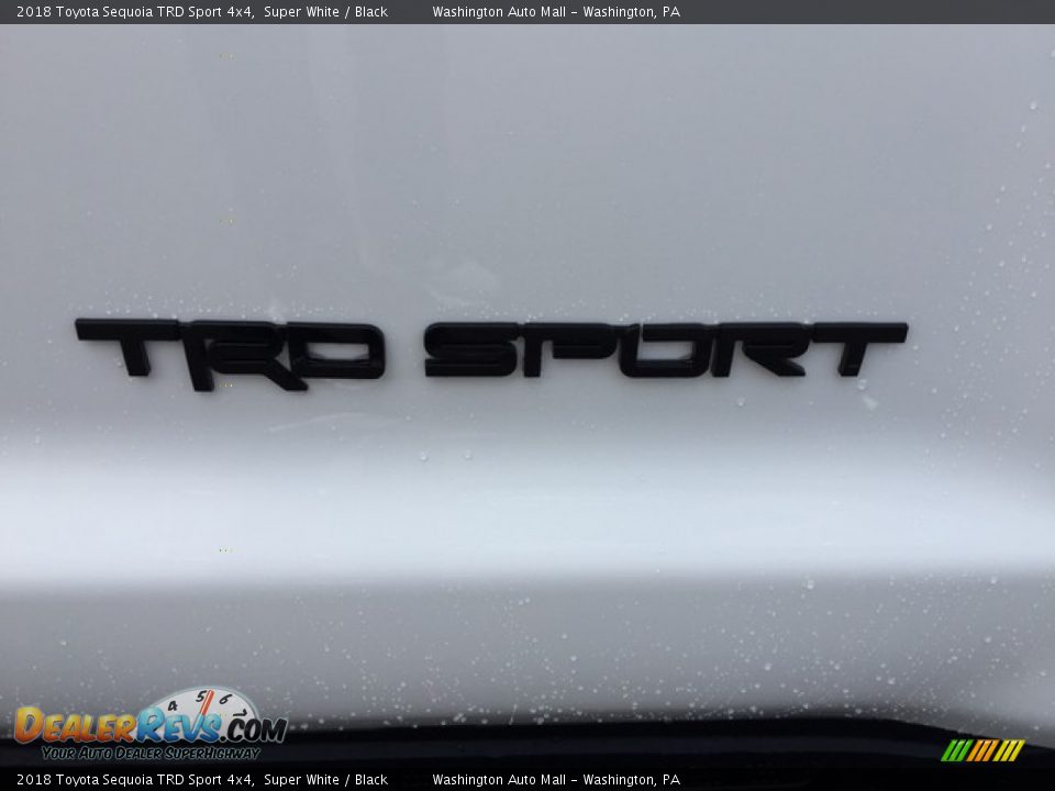 2018 Toyota Sequoia TRD Sport 4x4 Super White / Black Photo #5