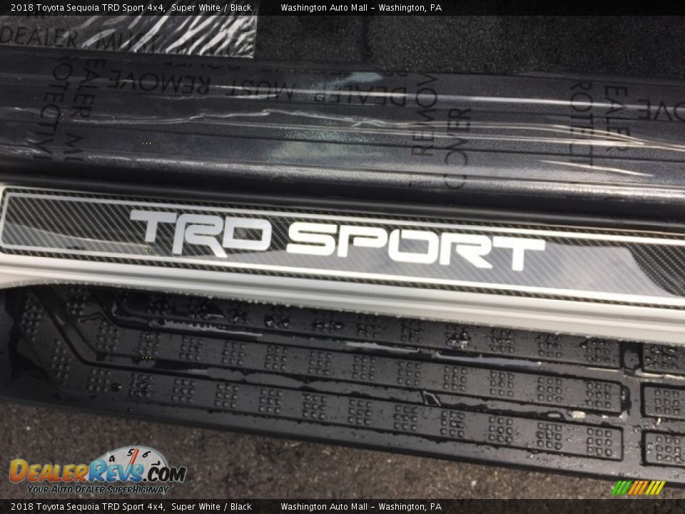 2018 Toyota Sequoia TRD Sport 4x4 Super White / Black Photo #10