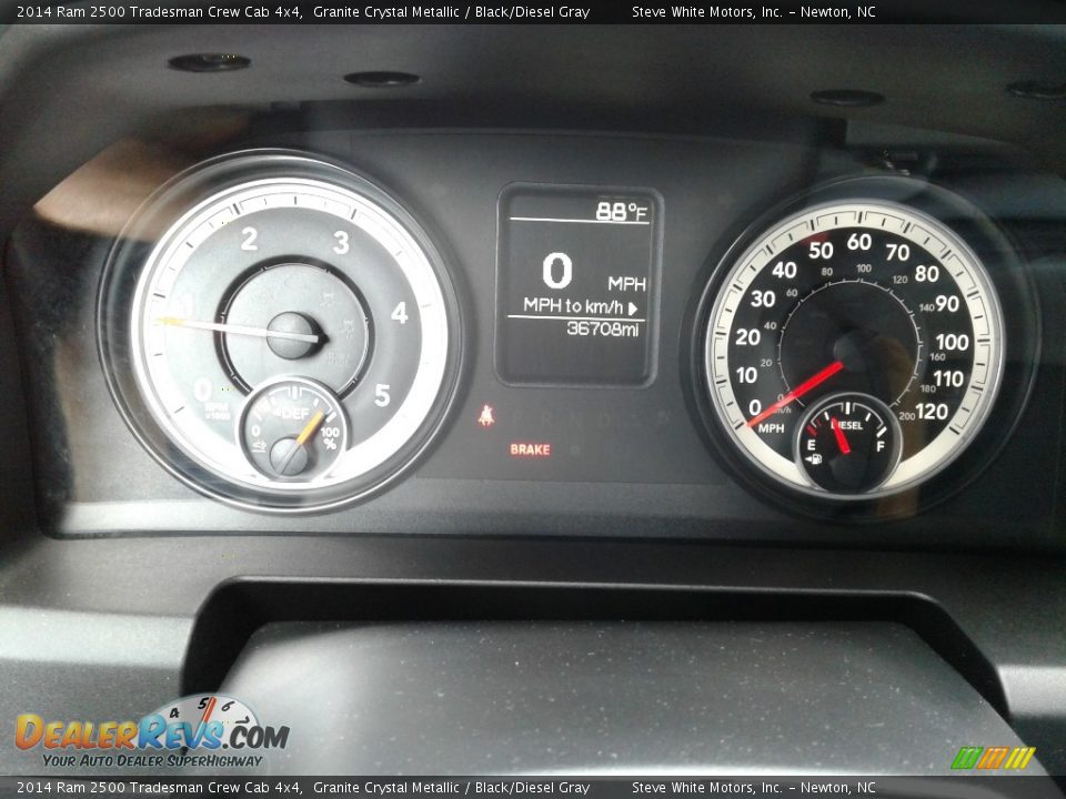 2014 Ram 2500 Tradesman Crew Cab 4x4 Granite Crystal Metallic / Black/Diesel Gray Photo #18