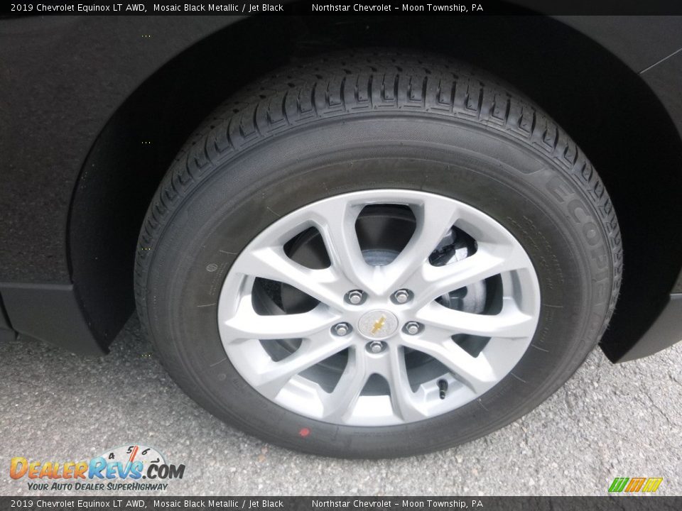 2019 Chevrolet Equinox LT AWD Mosaic Black Metallic / Jet Black Photo #9
