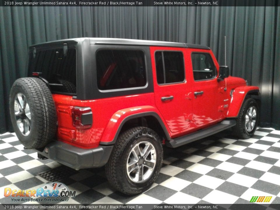 2018 Jeep Wrangler Unlimited Sahara 4x4 Firecracker Red / Black/Heritage Tan Photo #6