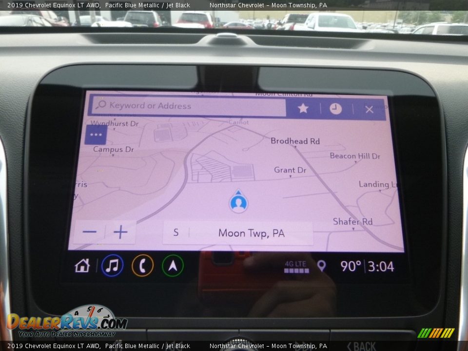 2019 Chevrolet Equinox LT AWD Pacific Blue Metallic / Jet Black Photo #19