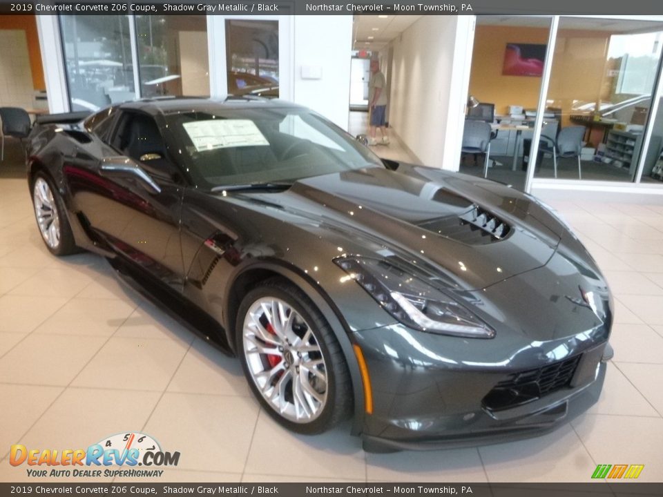 2019 Chevrolet Corvette Z06 Coupe Shadow Gray Metallic / Black Photo #7