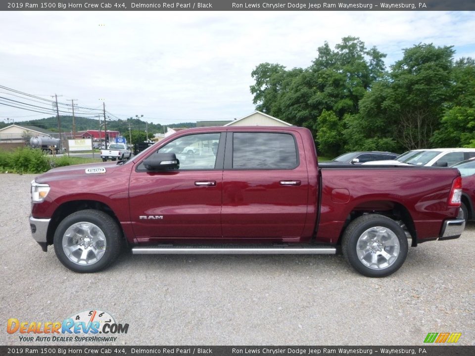 2019 Ram 1500 Big Horn Crew Cab 4x4 Delmonico Red Pearl / Black Photo #2