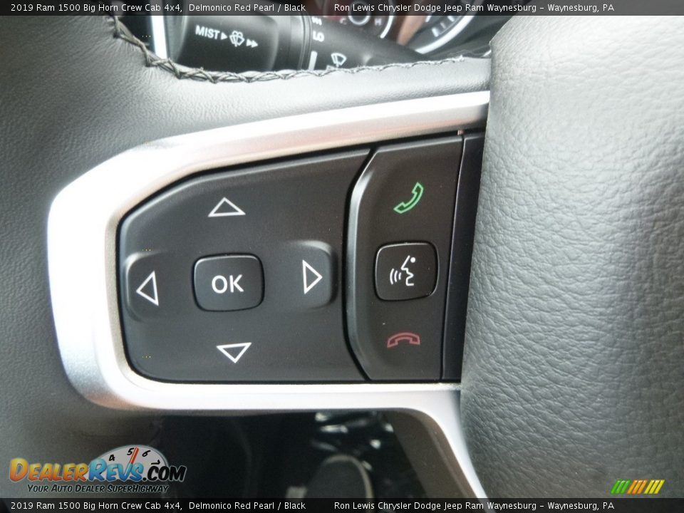 2019 Ram 1500 Big Horn Crew Cab 4x4 Delmonico Red Pearl / Black Photo #20