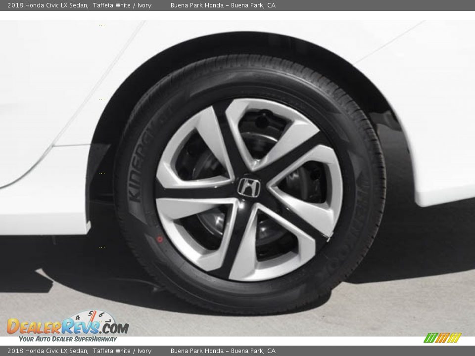 2018 Honda Civic LX Sedan Taffeta White / Ivory Photo #12