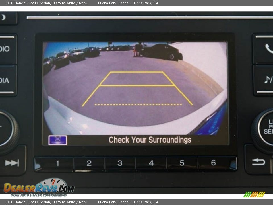 2018 Honda Civic LX Sedan Taffeta White / Ivory Photo #15