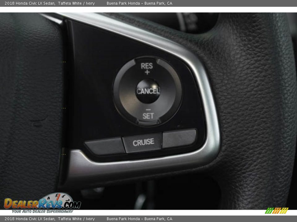 2018 Honda Civic LX Sedan Taffeta White / Ivory Photo #19