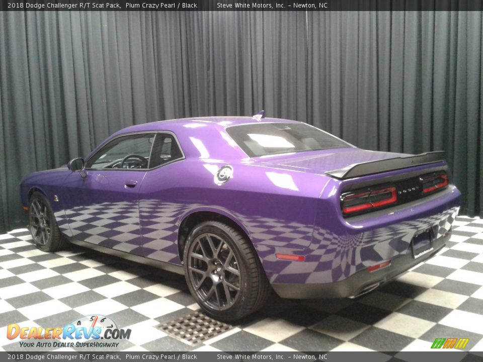 2018 Dodge Challenger R/T Scat Pack Plum Crazy Pearl / Black Photo #8