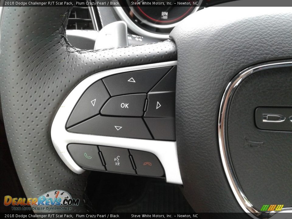 2018 Dodge Challenger R/T Scat Pack Plum Crazy Pearl / Black Photo #16