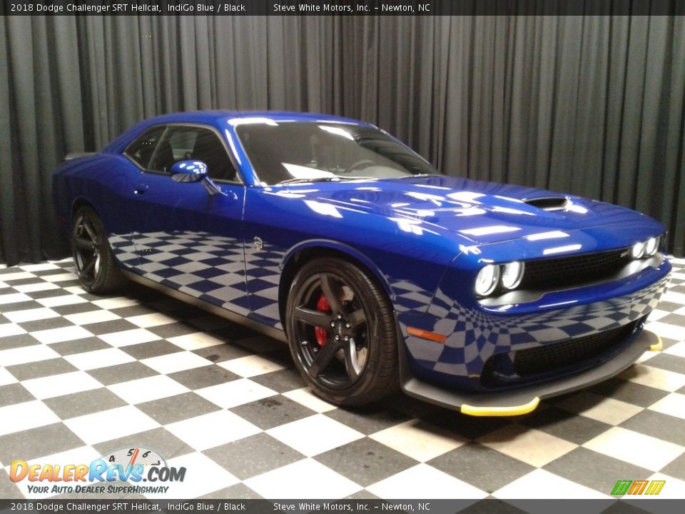 2018 Dodge Challenger SRT Hellcat IndiGo Blue / Black Photo #4