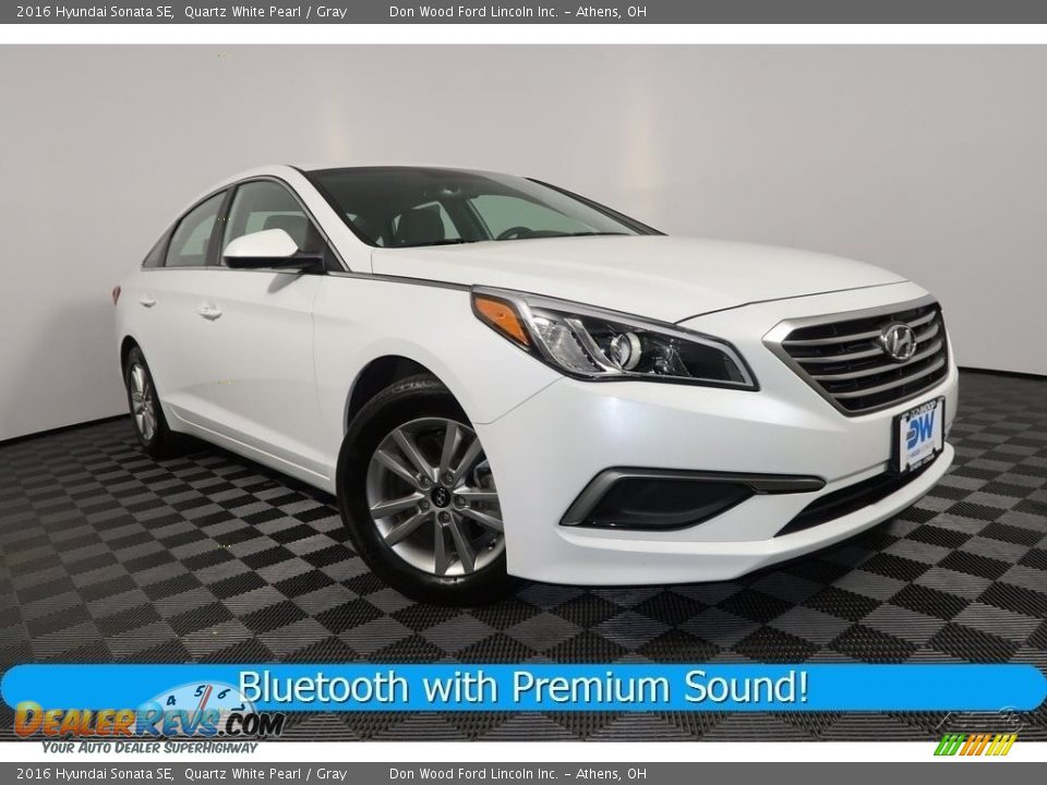 2016 Hyundai Sonata SE Quartz White Pearl / Gray Photo #1