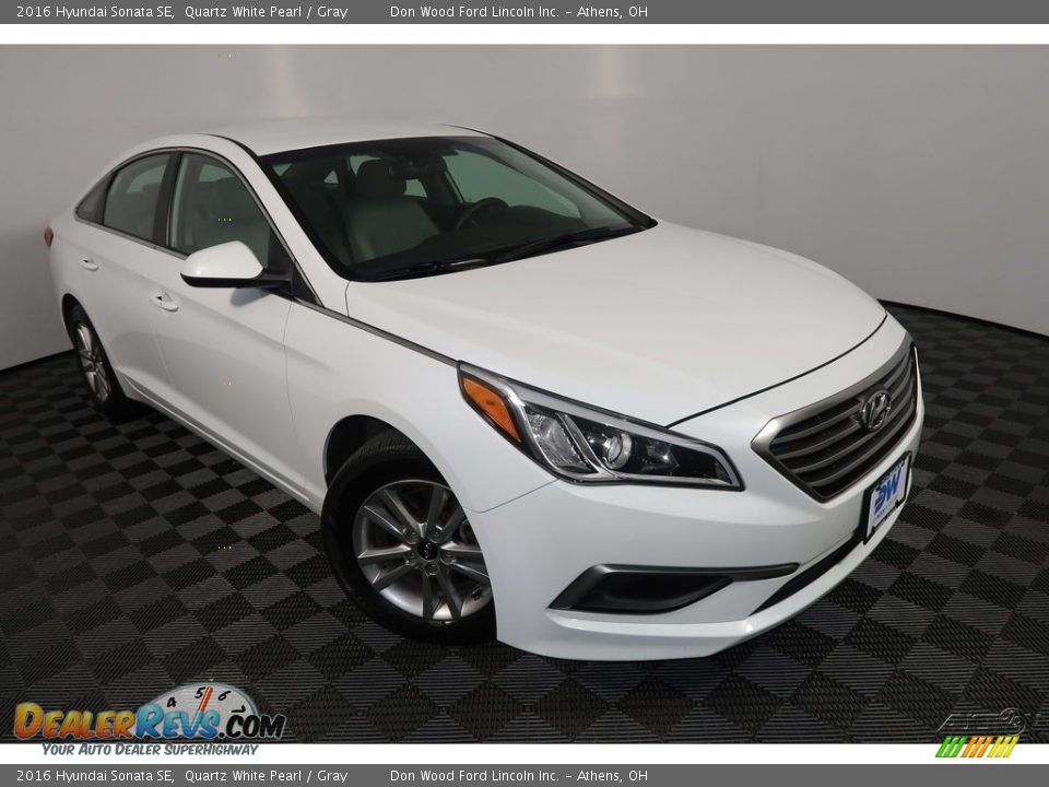 2016 Hyundai Sonata SE Quartz White Pearl / Gray Photo #4