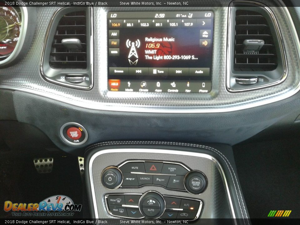 2018 Dodge Challenger SRT Hellcat IndiGo Blue / Black Photo #20