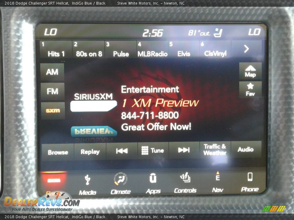 2018 Dodge Challenger SRT Hellcat IndiGo Blue / Black Photo #21