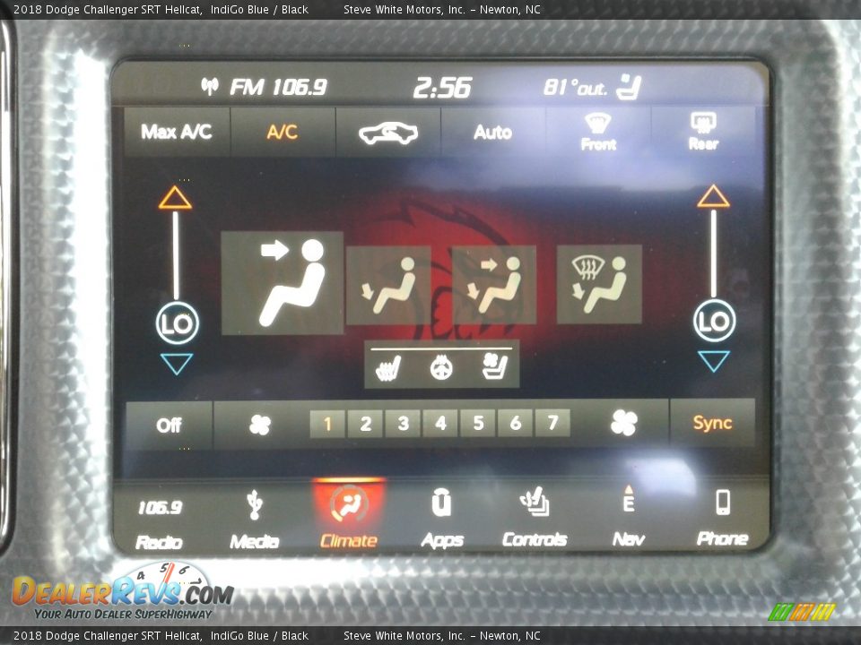 2018 Dodge Challenger SRT Hellcat IndiGo Blue / Black Photo #24