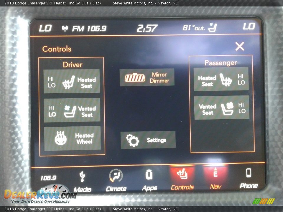 2018 Dodge Challenger SRT Hellcat IndiGo Blue / Black Photo #25