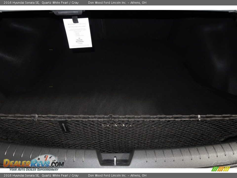 2016 Hyundai Sonata SE Quartz White Pearl / Gray Photo #23