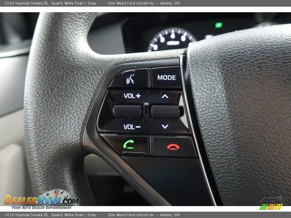 2016 Hyundai Sonata SE Quartz White Pearl / Gray Photo #29