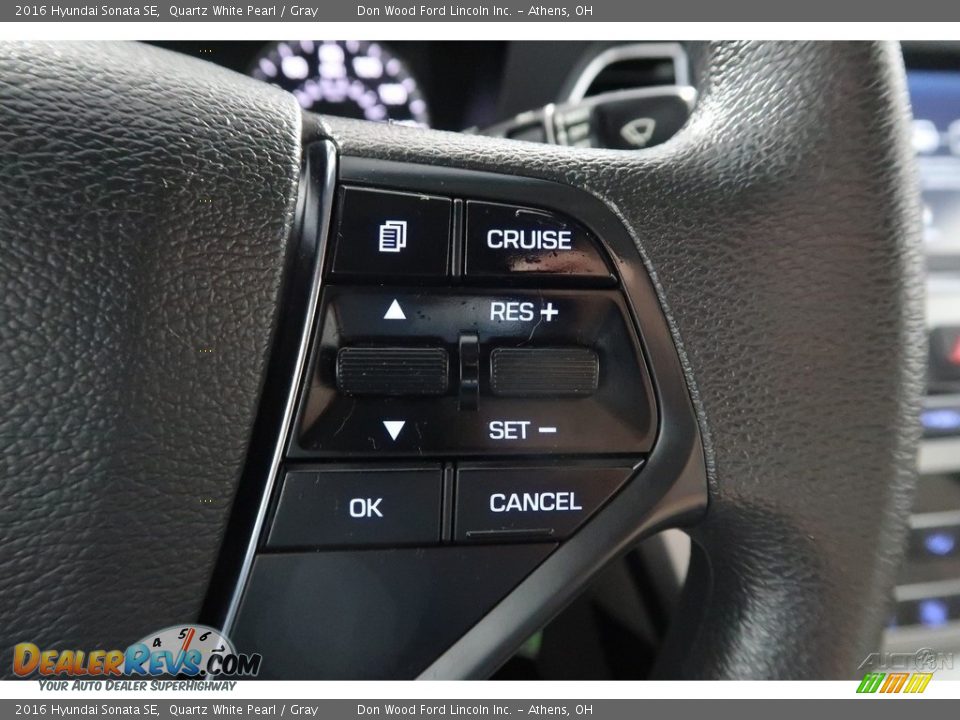 2016 Hyundai Sonata SE Quartz White Pearl / Gray Photo #30
