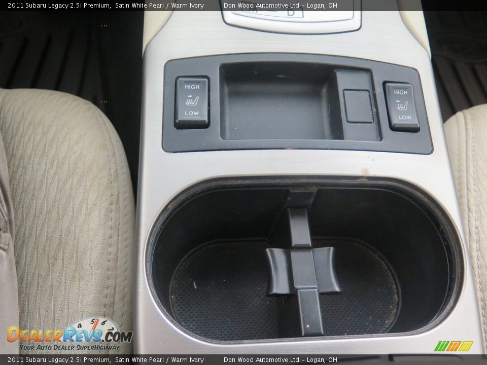 2011 Subaru Legacy 2.5i Premium Satin White Pearl / Warm Ivory Photo #18
