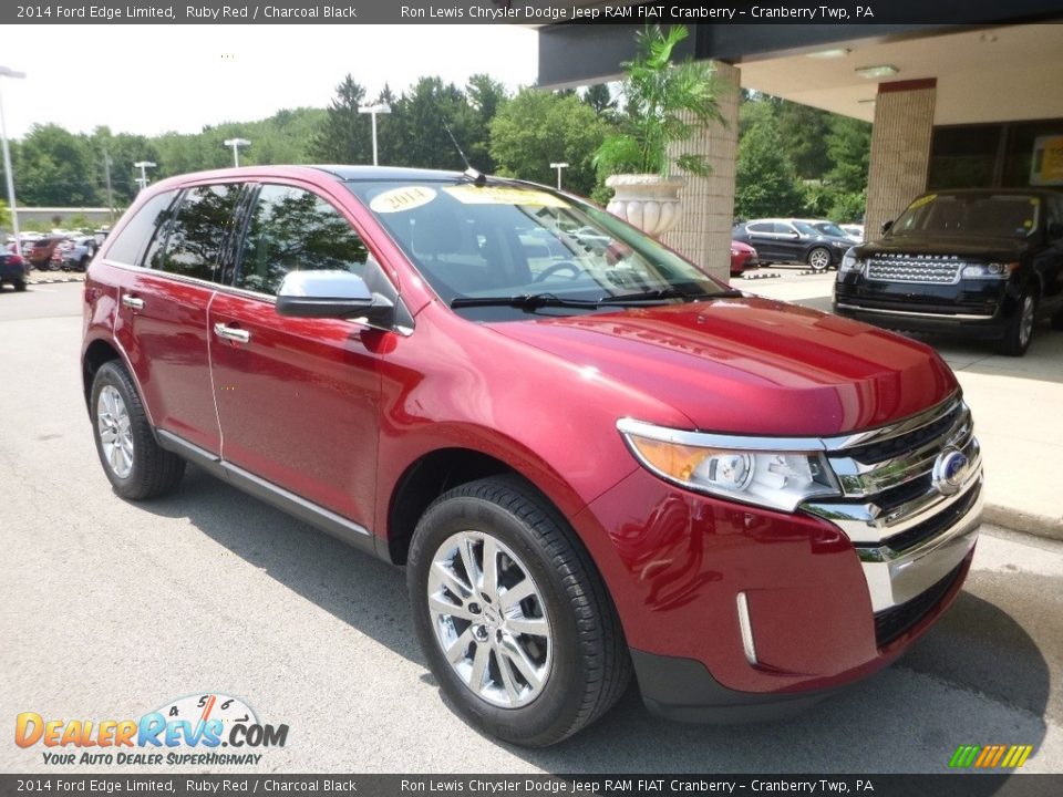 2014 Ford Edge Limited Ruby Red / Charcoal Black Photo #3