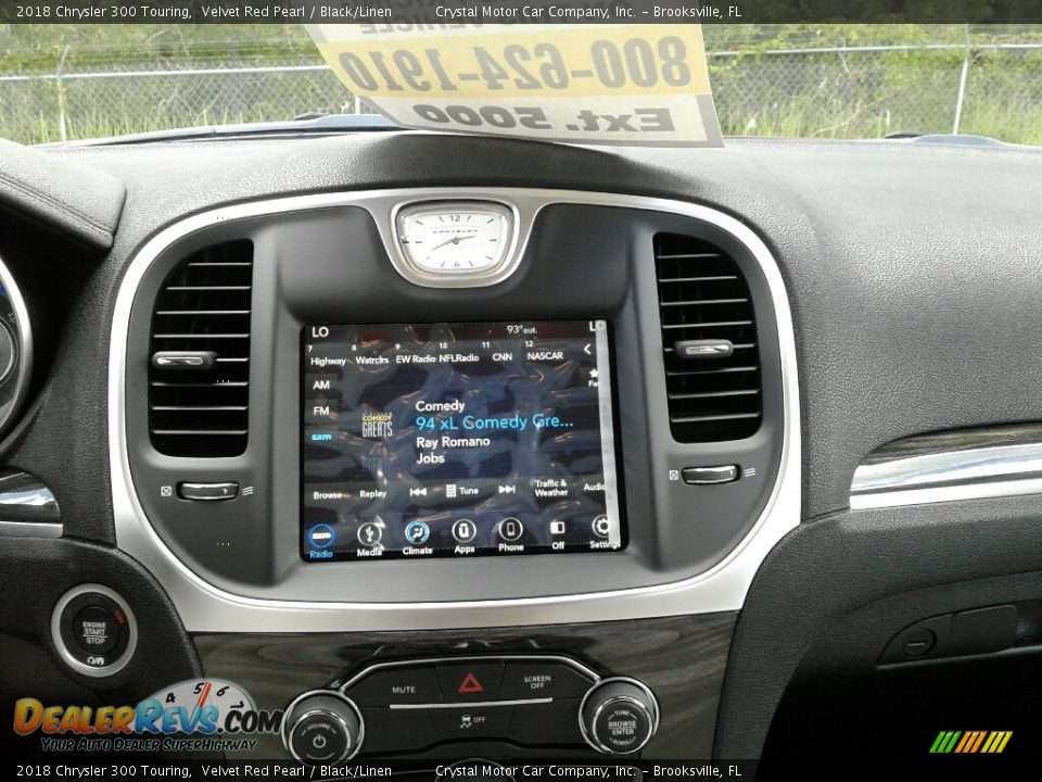 2018 Chrysler 300 Touring Velvet Red Pearl / Black/Linen Photo #15