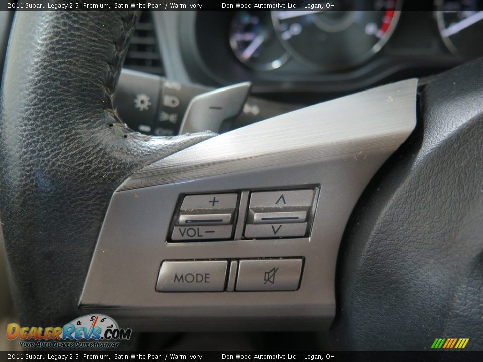 2011 Subaru Legacy 2.5i Premium Satin White Pearl / Warm Ivory Photo #34