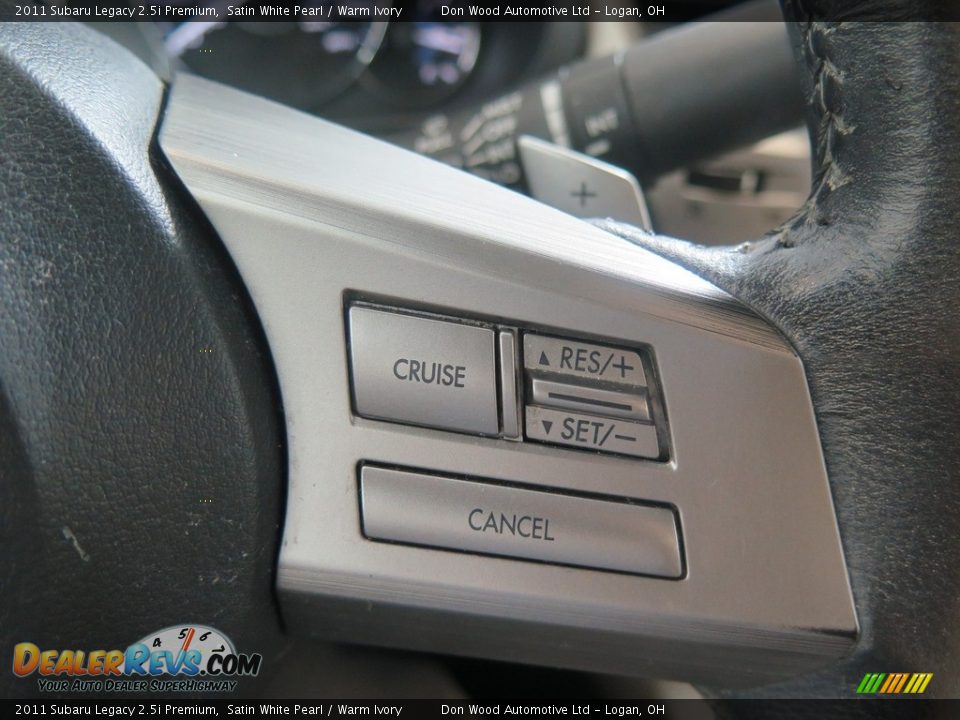 2011 Subaru Legacy 2.5i Premium Satin White Pearl / Warm Ivory Photo #35