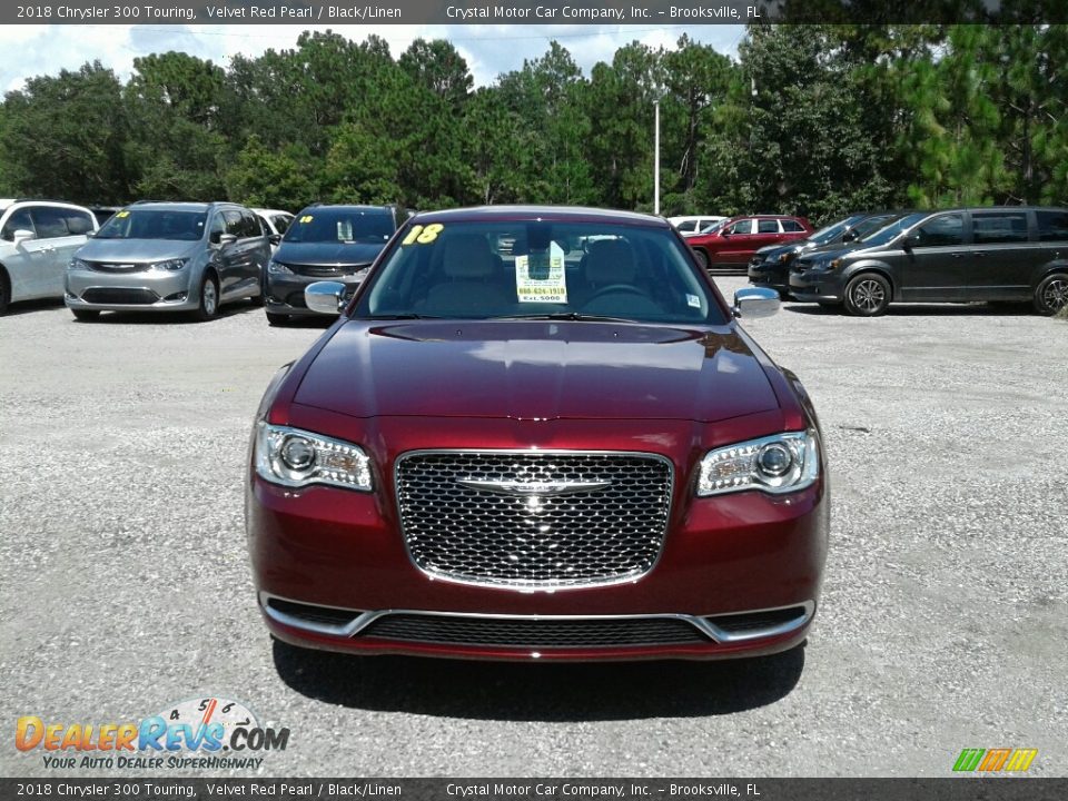 2018 Chrysler 300 Touring Velvet Red Pearl / Black/Linen Photo #8