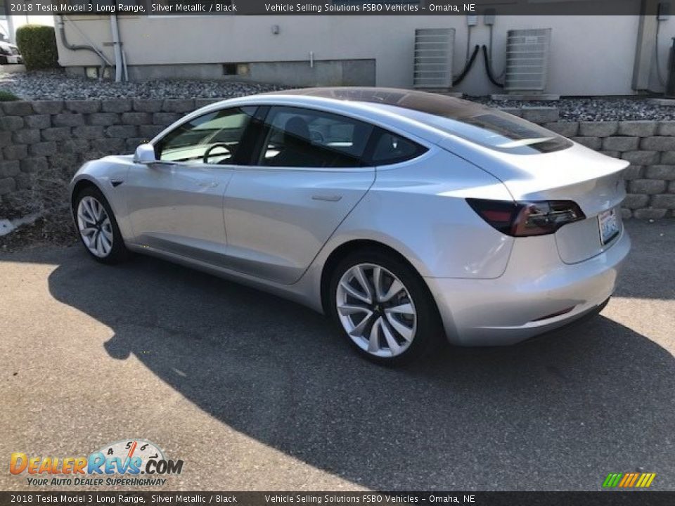 2018 Tesla Model 3 Long Range Silver Metallic / Black Photo #1