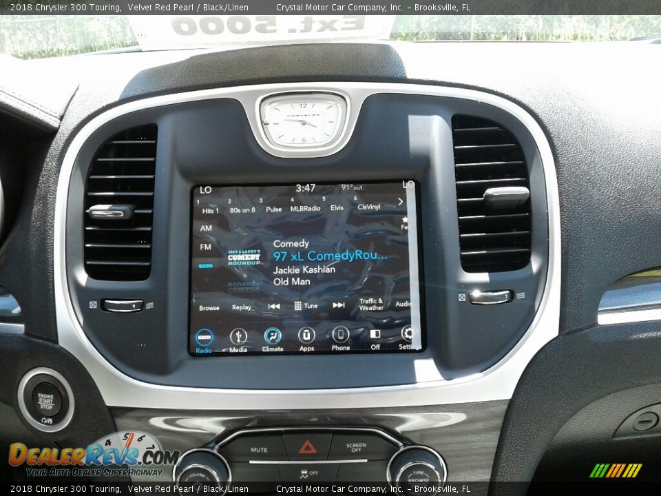 2018 Chrysler 300 Touring Velvet Red Pearl / Black/Linen Photo #15
