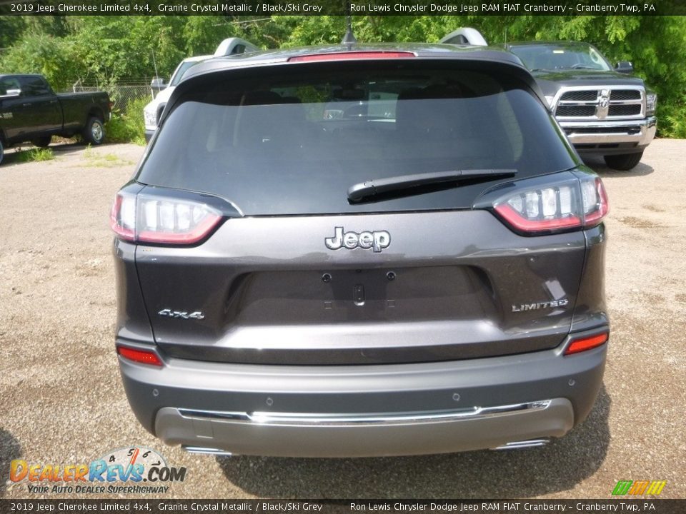 2019 Jeep Cherokee Limited 4x4 Granite Crystal Metallic / Black/Ski Grey Photo #4