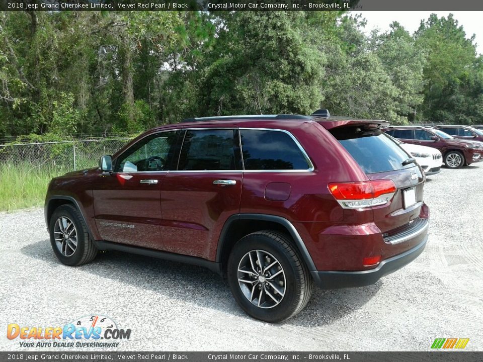 2018 Jeep Grand Cherokee Limited Velvet Red Pearl / Black Photo #3