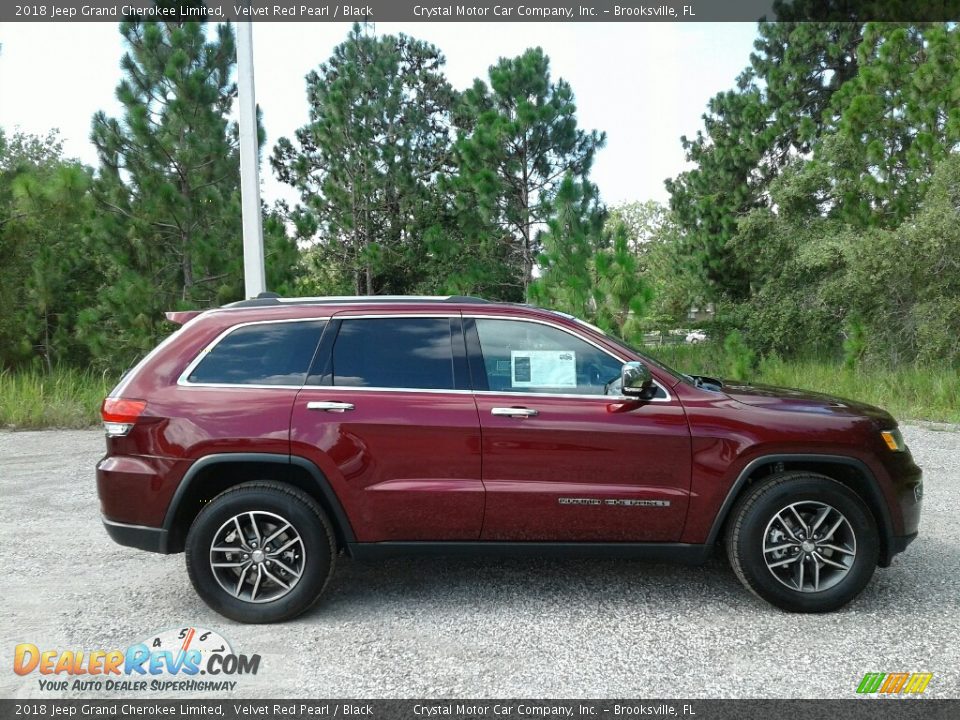 2018 Jeep Grand Cherokee Limited Velvet Red Pearl / Black Photo #6