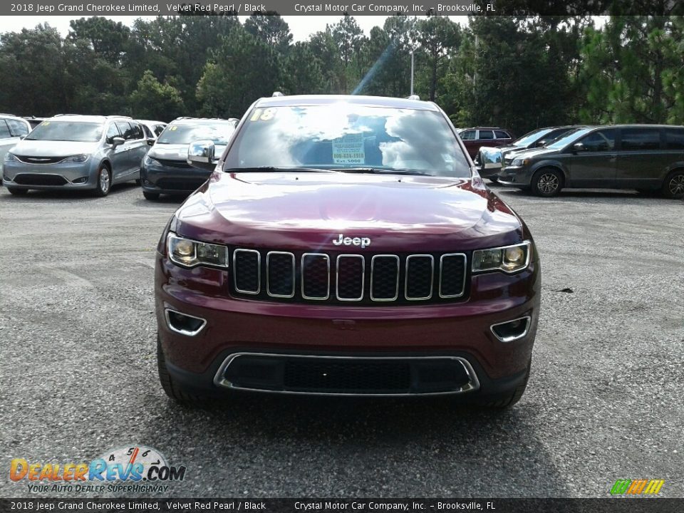 2018 Jeep Grand Cherokee Limited Velvet Red Pearl / Black Photo #8