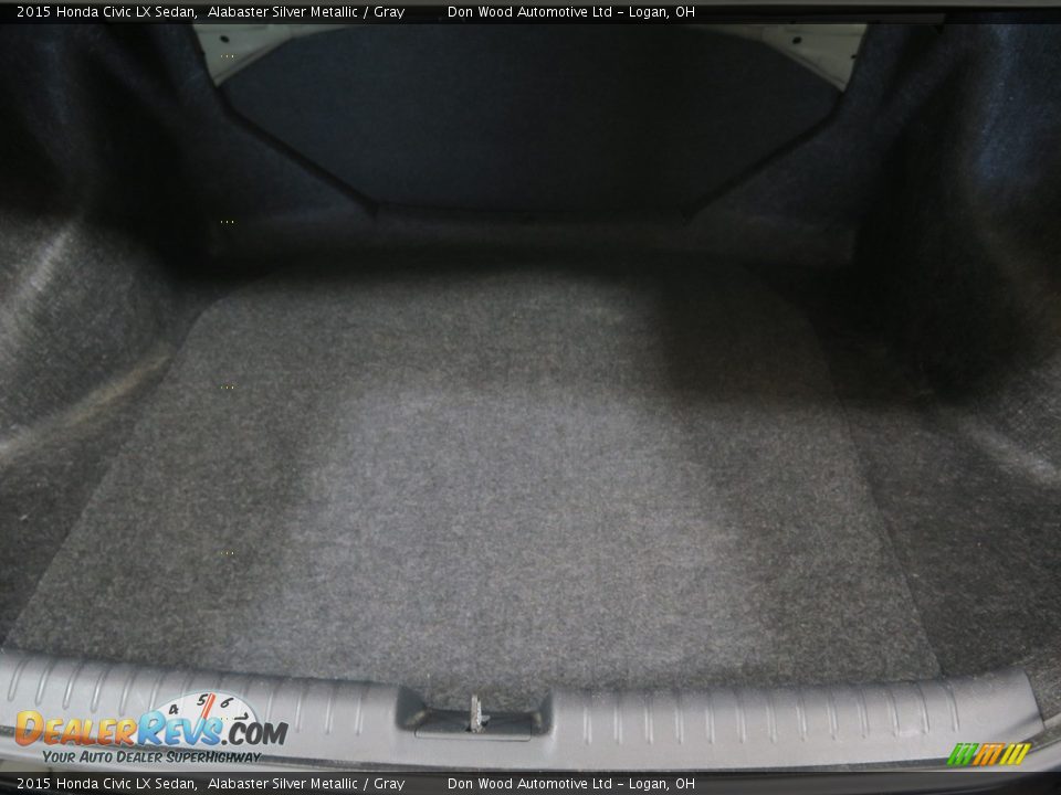 2015 Honda Civic LX Sedan Alabaster Silver Metallic / Gray Photo #29