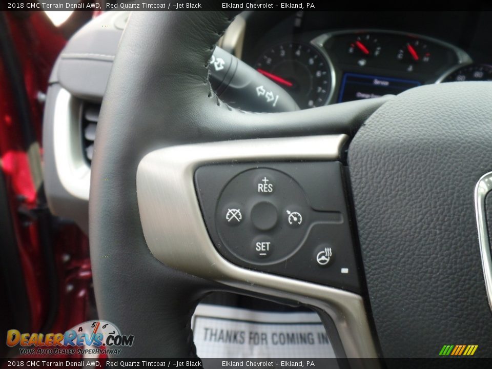 2018 GMC Terrain Denali AWD Red Quartz Tintcoat / ­Jet Black Photo #24