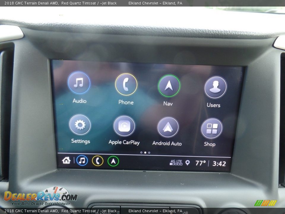 2018 GMC Terrain Denali AWD Red Quartz Tintcoat / ­Jet Black Photo #28