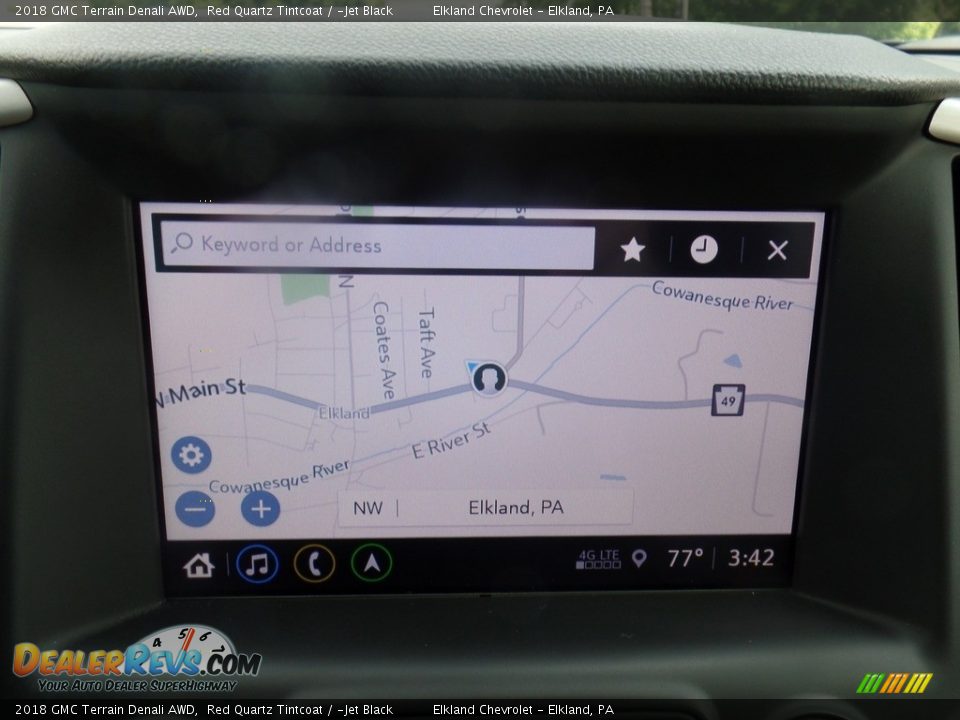 2018 GMC Terrain Denali AWD Red Quartz Tintcoat / ­Jet Black Photo #31