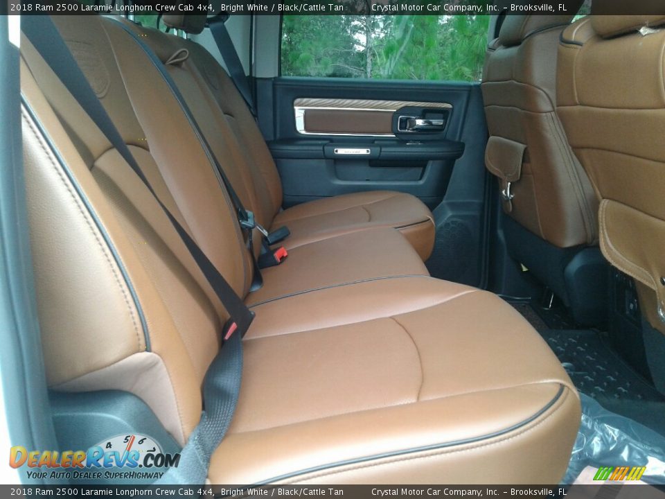 2018 Ram 2500 Laramie Longhorn Crew Cab 4x4 Bright White / Black/Cattle Tan Photo #11